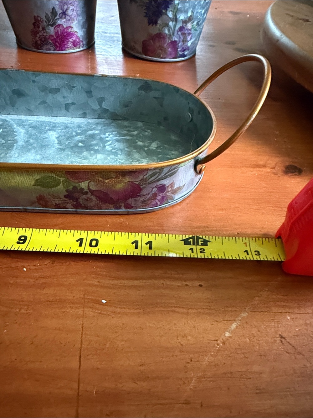 Mackenzie-Childs Flower Market Herb Pots & Tray Set 3 English Garden Cottagecore - Picture 11 of 12